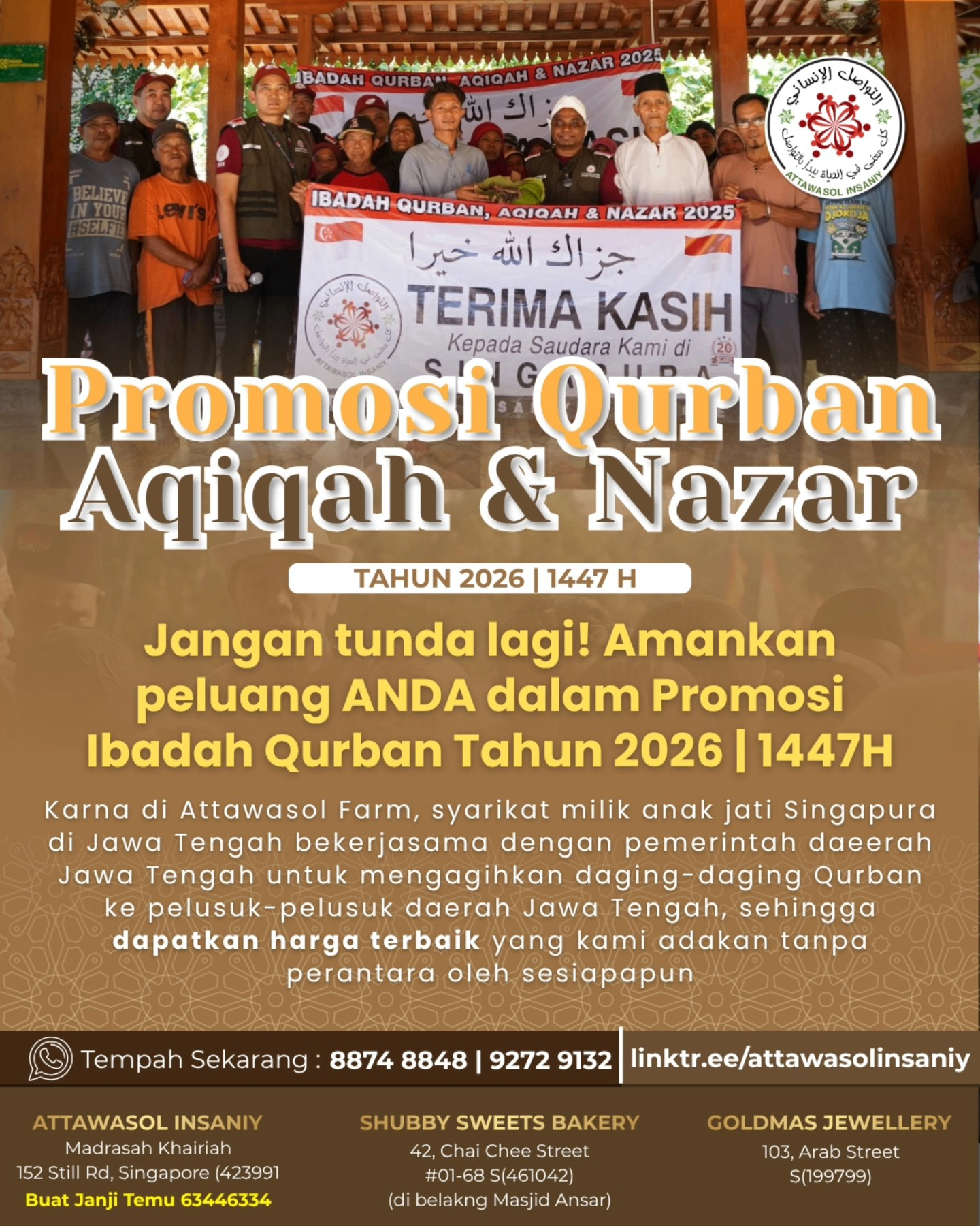 Promosi Qurban, Aqiqah & Nazar 2026